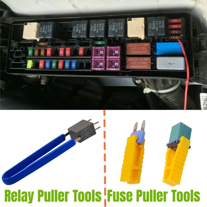 Funayama Automobile Fuse Puller Pliers, Relay Puller Pliers, 6-Pack Car Fuses Puller Tools for Motorcycle Truck SUV Repair Tools, Car Vehicle Battery Terminal Wiper Remover - Image 3